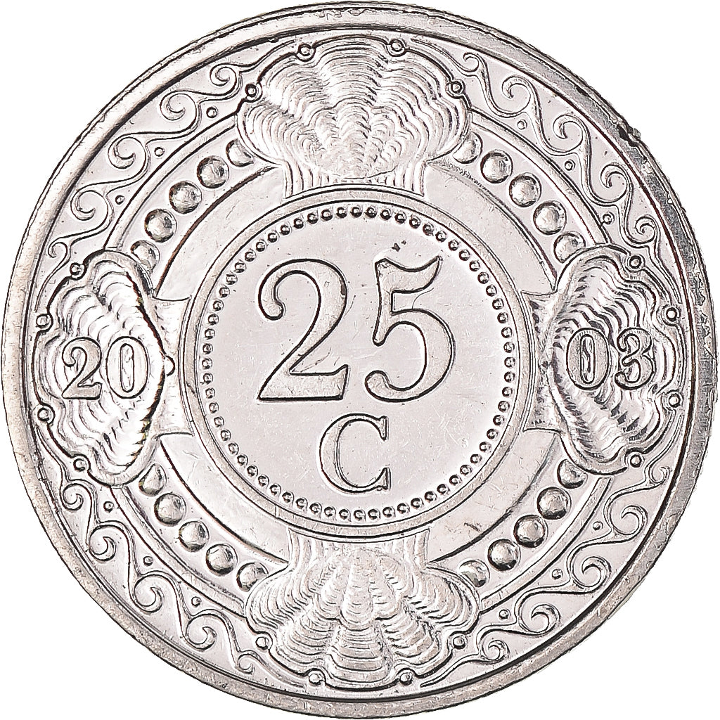 Moneda, Antillas holandesas, 25 Cents, 2003