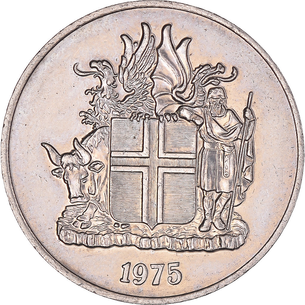 Moeda, Islândia, 10 Kronur, 1975