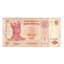Banconote, Moldava, 10 Lei, 2013, MB+
