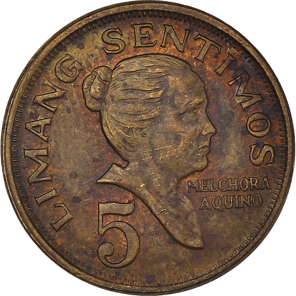 Munten, Fillipijnen, 5 Sentimos, 1972
