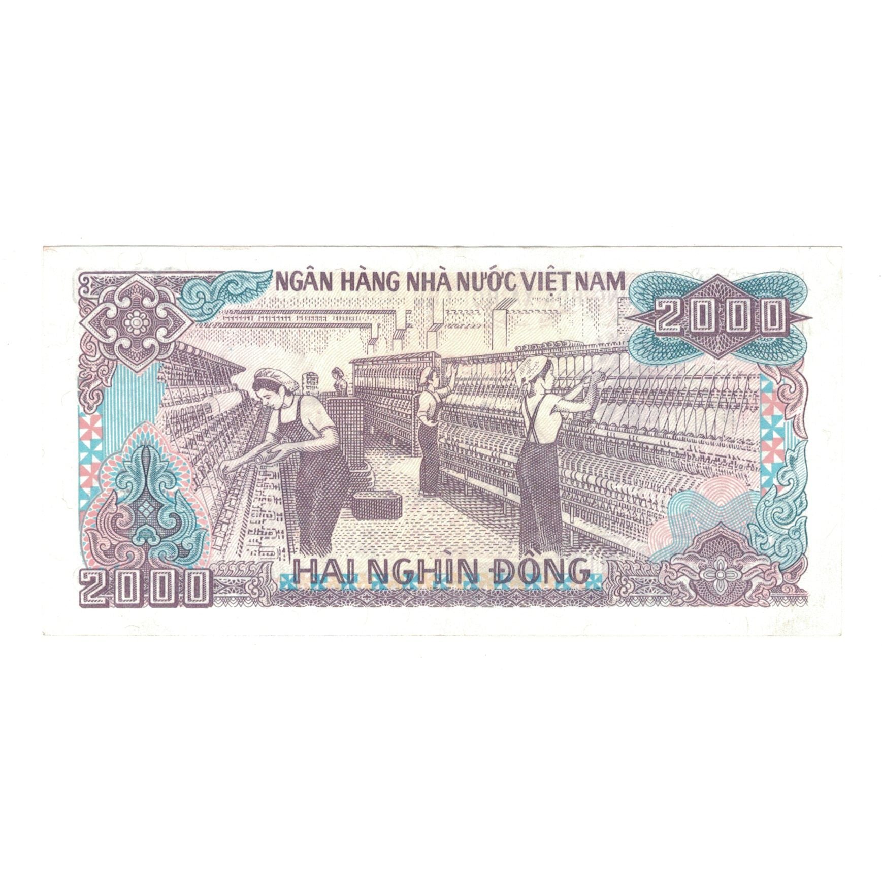 Geldschein, Vietnam, 2000 D<ox>ng, 1988, KM:107a, SS+