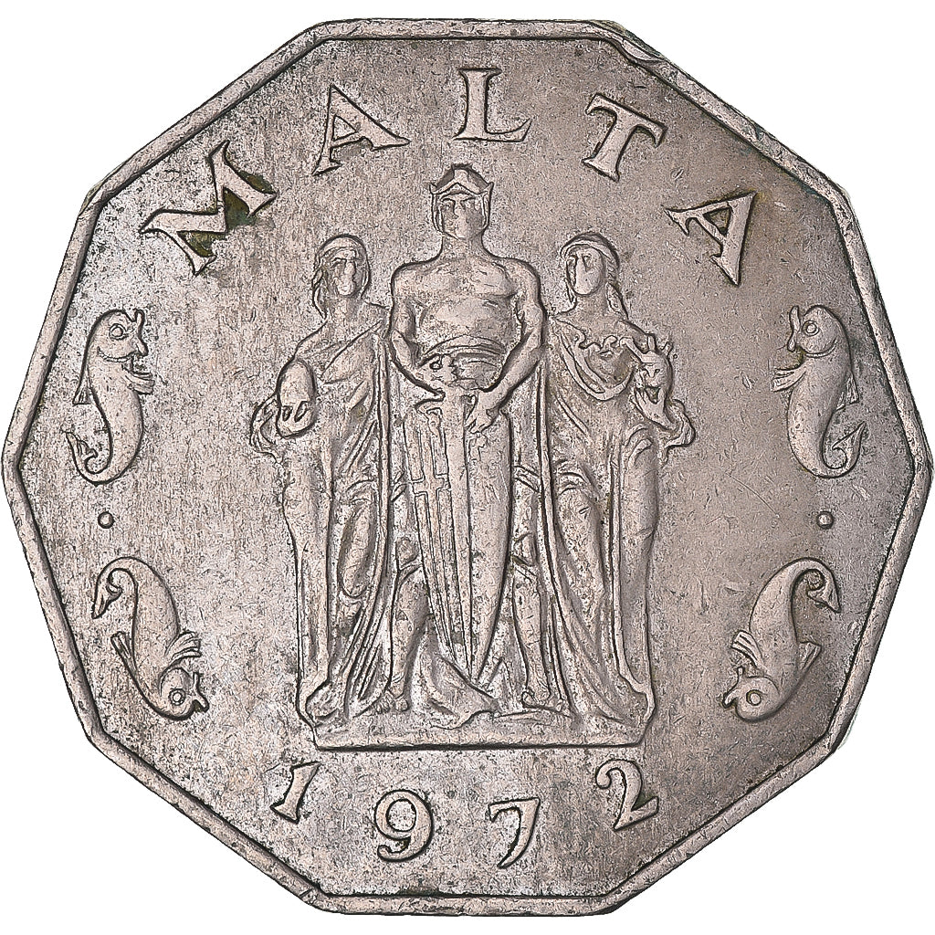Moneta, Malta, 50 Cents, 1972