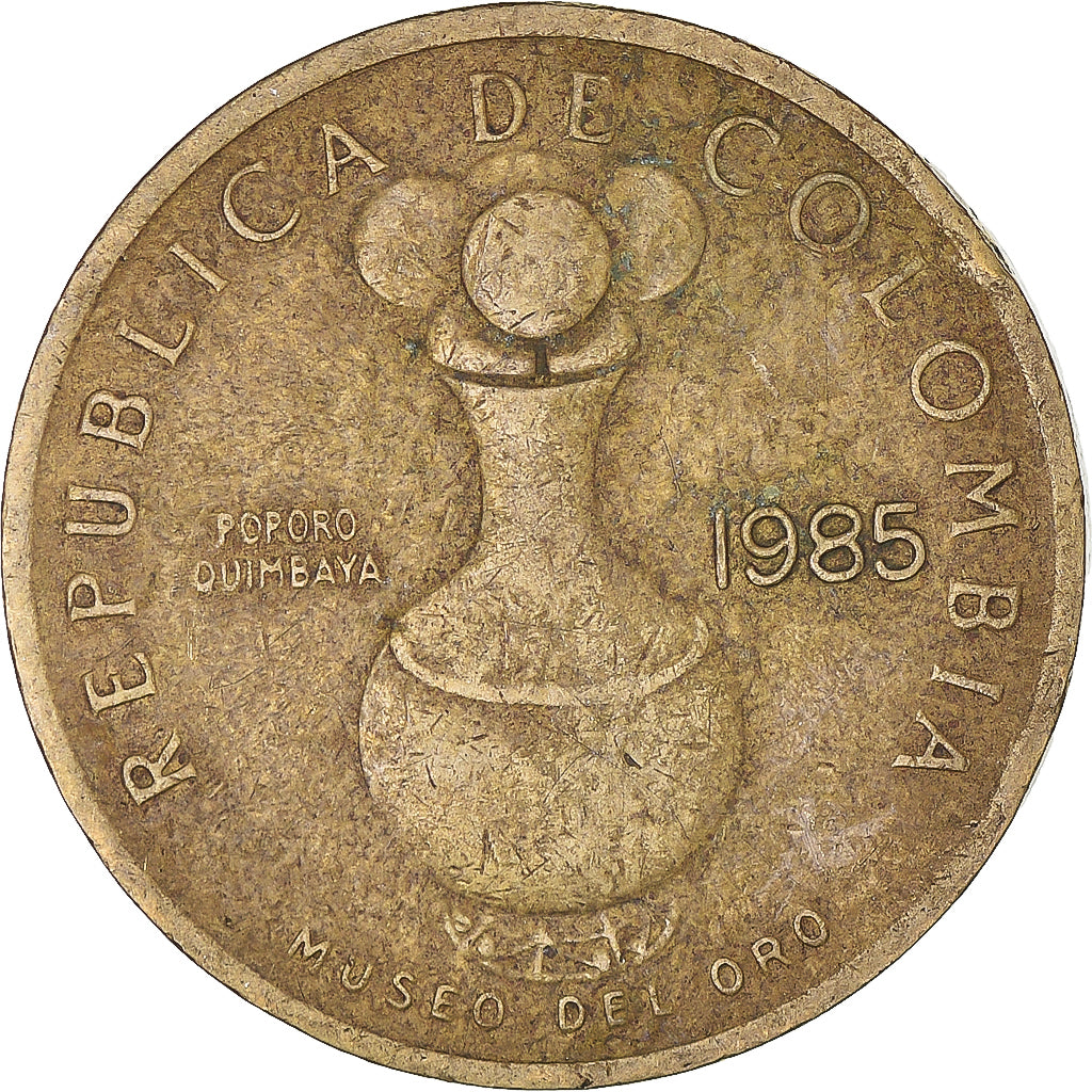 Moneta, Colombia, 20 Pesos, 1985