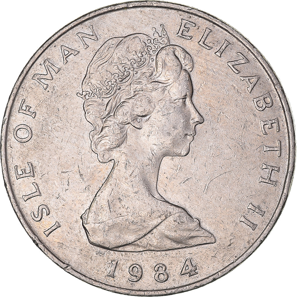 Moneta, Isola di Man, 10 Pence, 1984