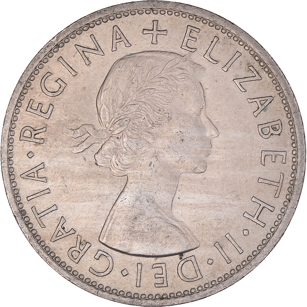 Münze, Großbritannien, 1/2 Crown, 1961