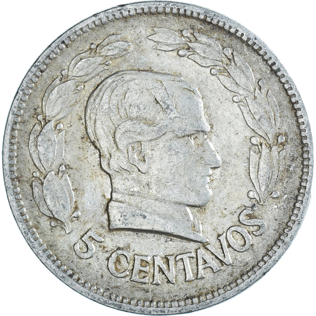 Moneta, Ecuador, 5 Centavos, Cinco, 1928