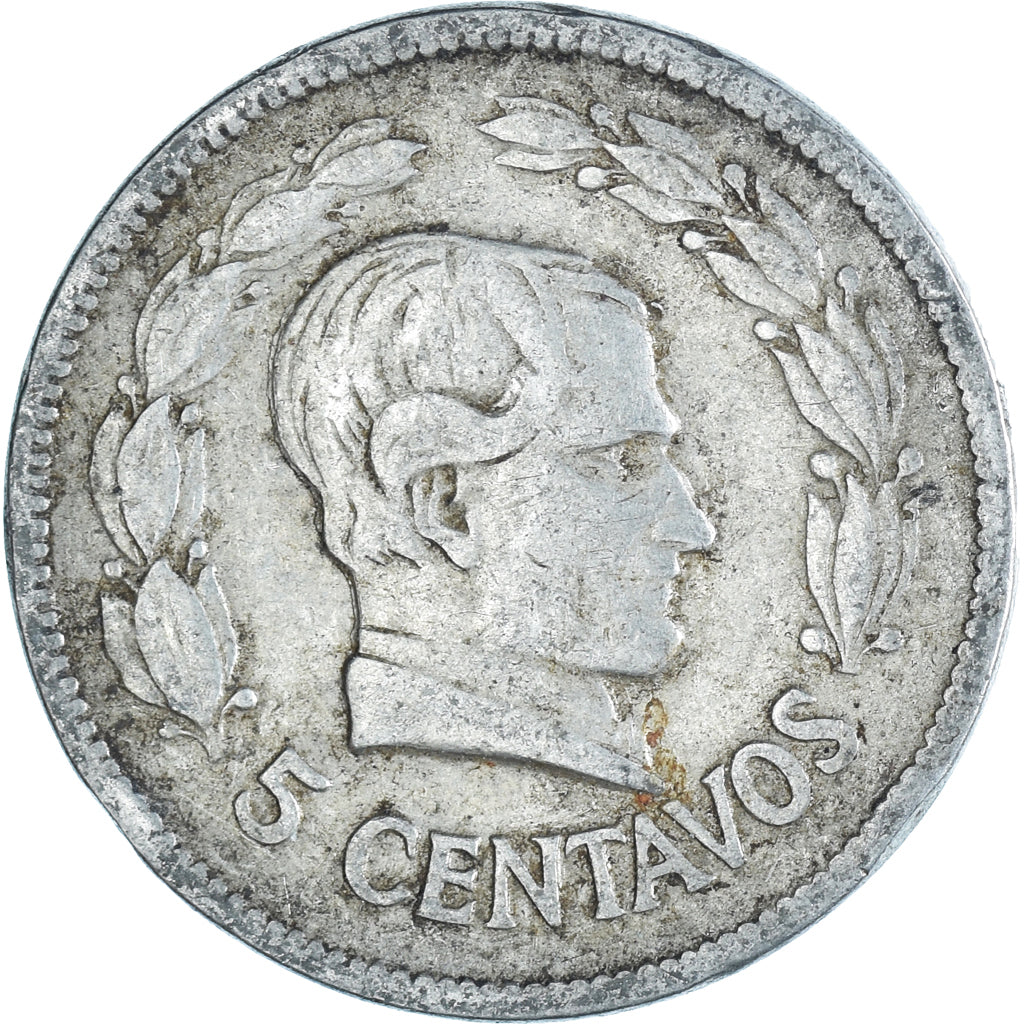 Munten, Ecuador, 5 Centavos, Cinco, 1928