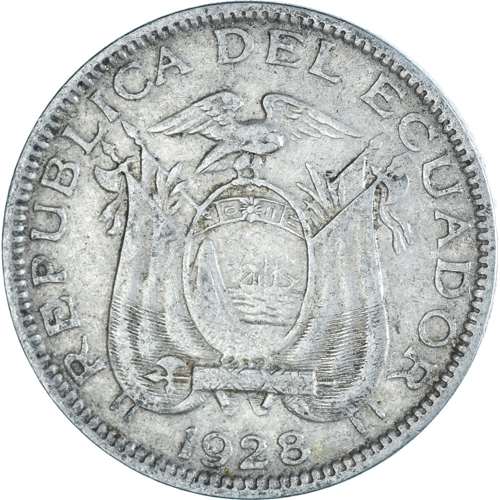 Moneta, Ecuador, 10 Centavos, Diez, 1928