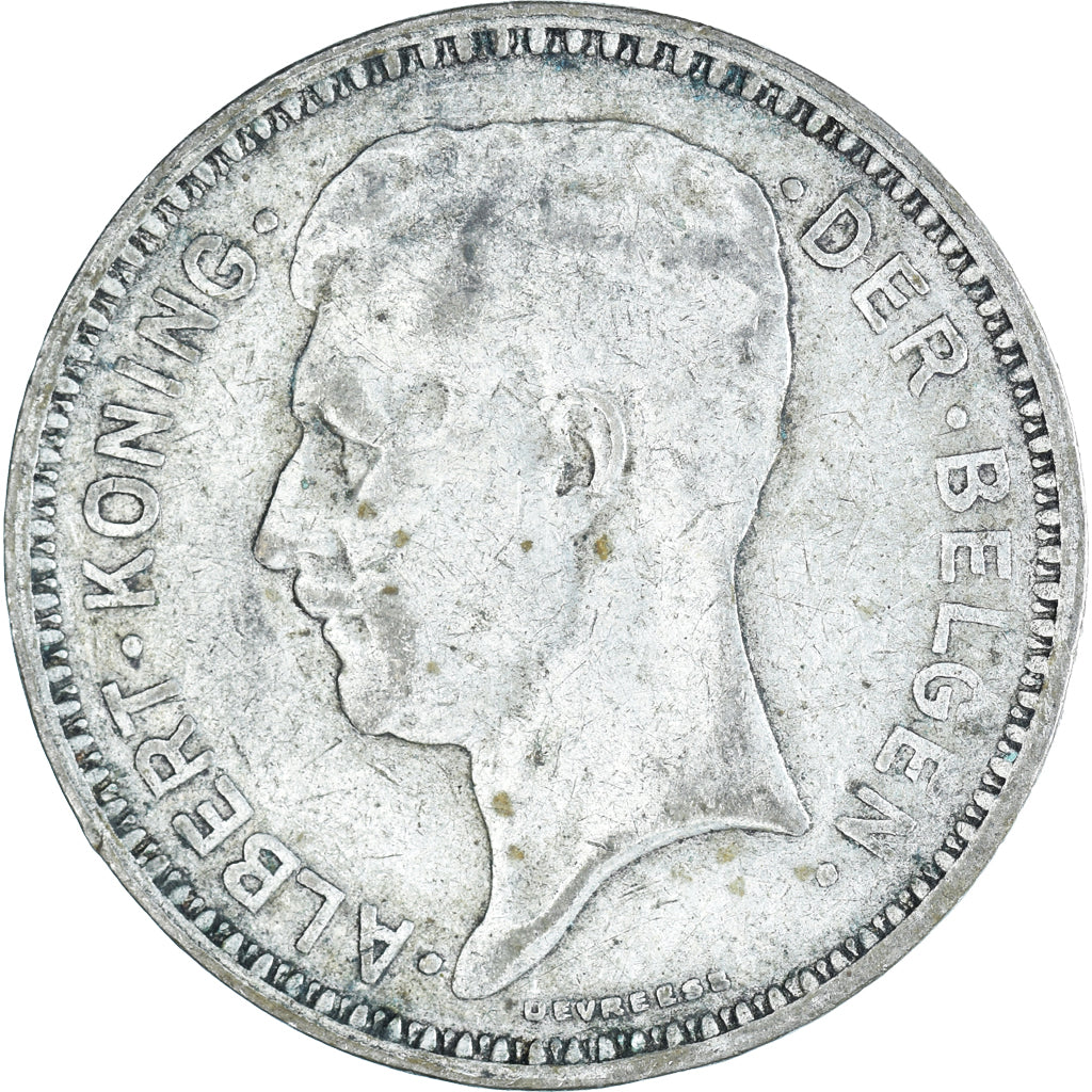 Moneda, Bélgica, 20 Francs, 20 Frank, 1934