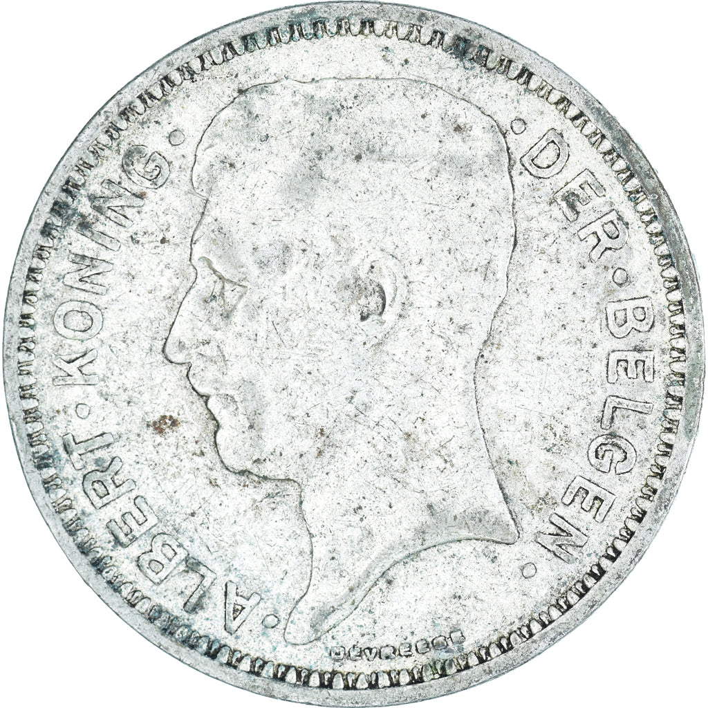 Münze, Belgien, 20 Francs, 20 Frank, 1934
