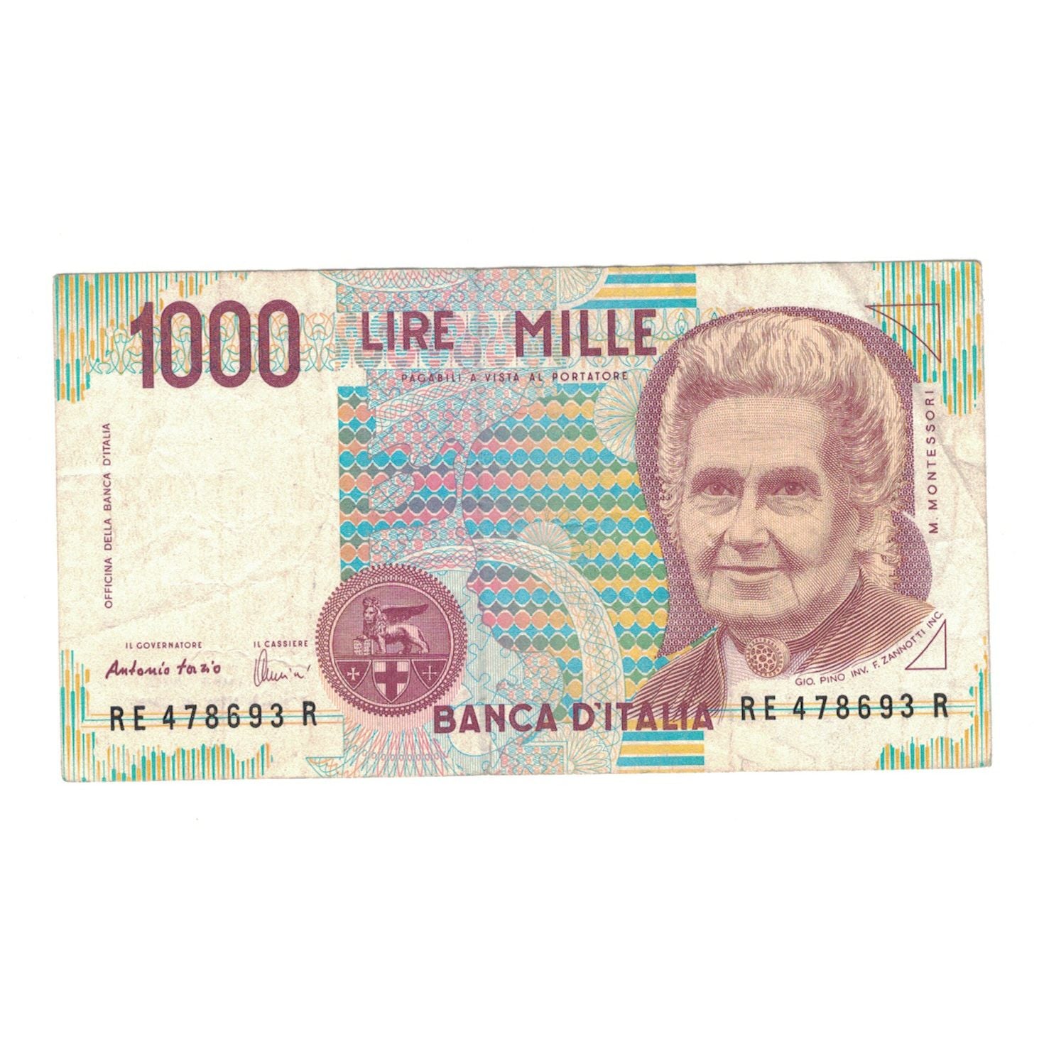Banknot, Włochy, 1000 Lire, 1990, 1990-10-03, KM:114c, VF(30-35)