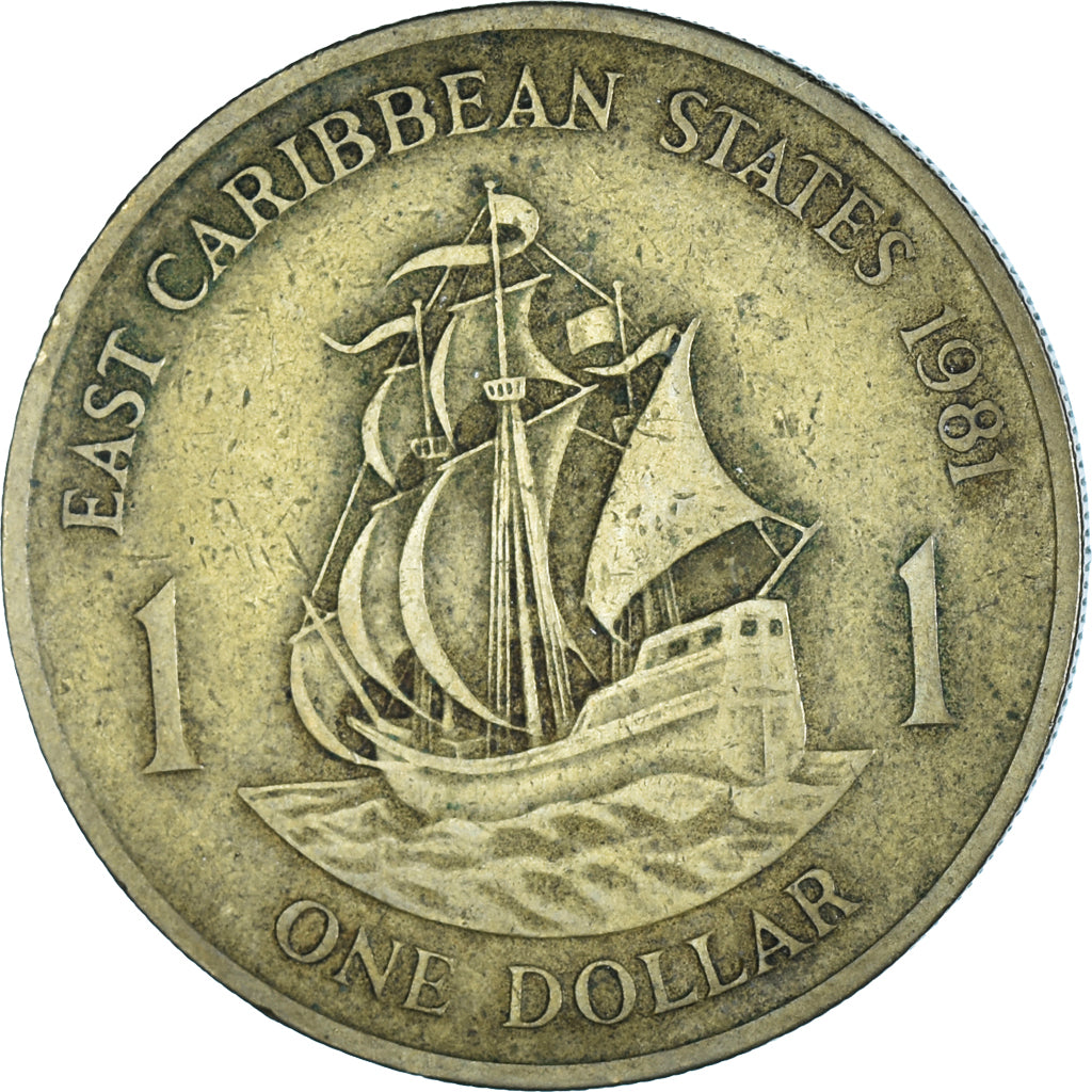 Coin, East Caribbean States, Dollar, 1981