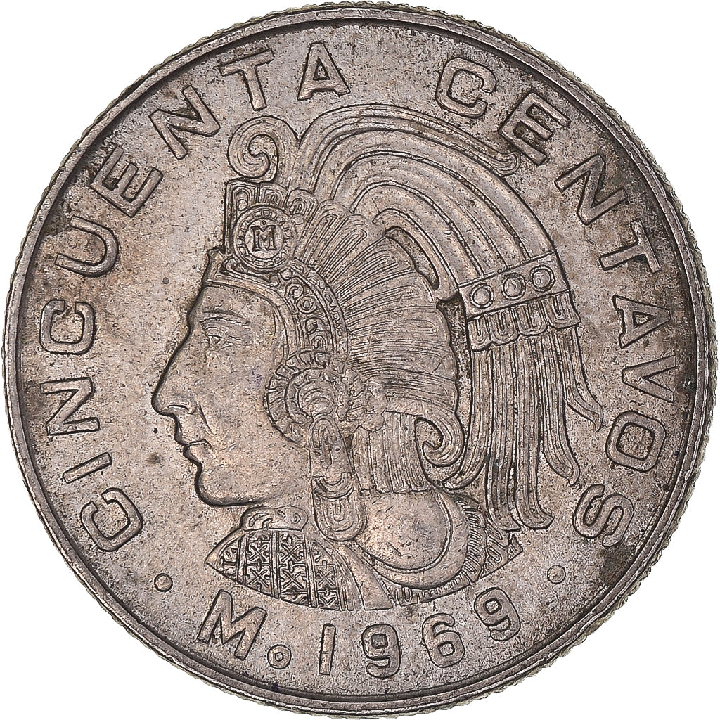 Münze, Mexiko, 50 Centavos, 1969