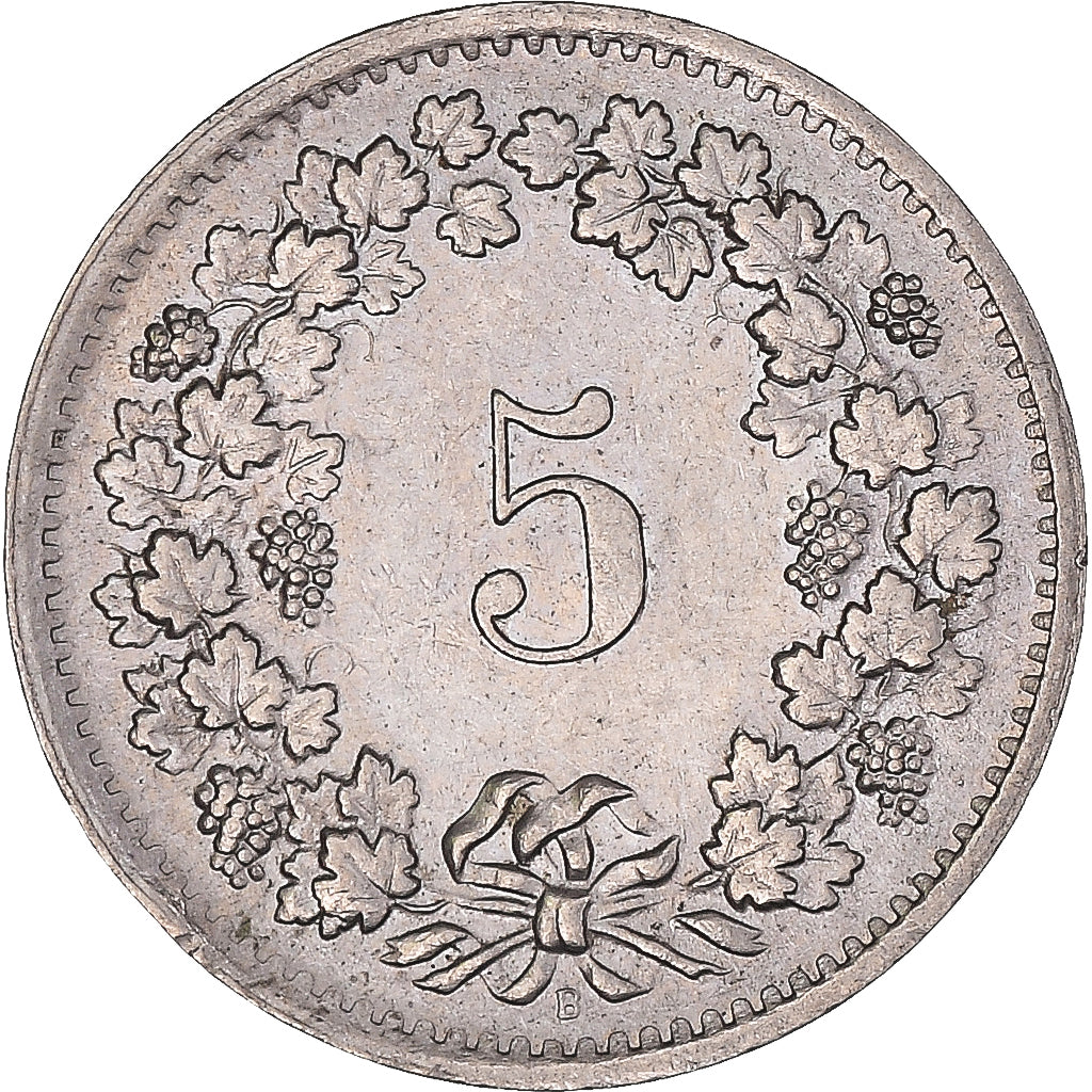 Moneda, Suiza, 5 Rappen, 1968