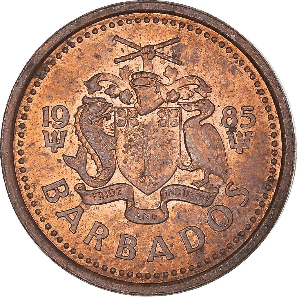 Coin, Barbados, Cent, 1985