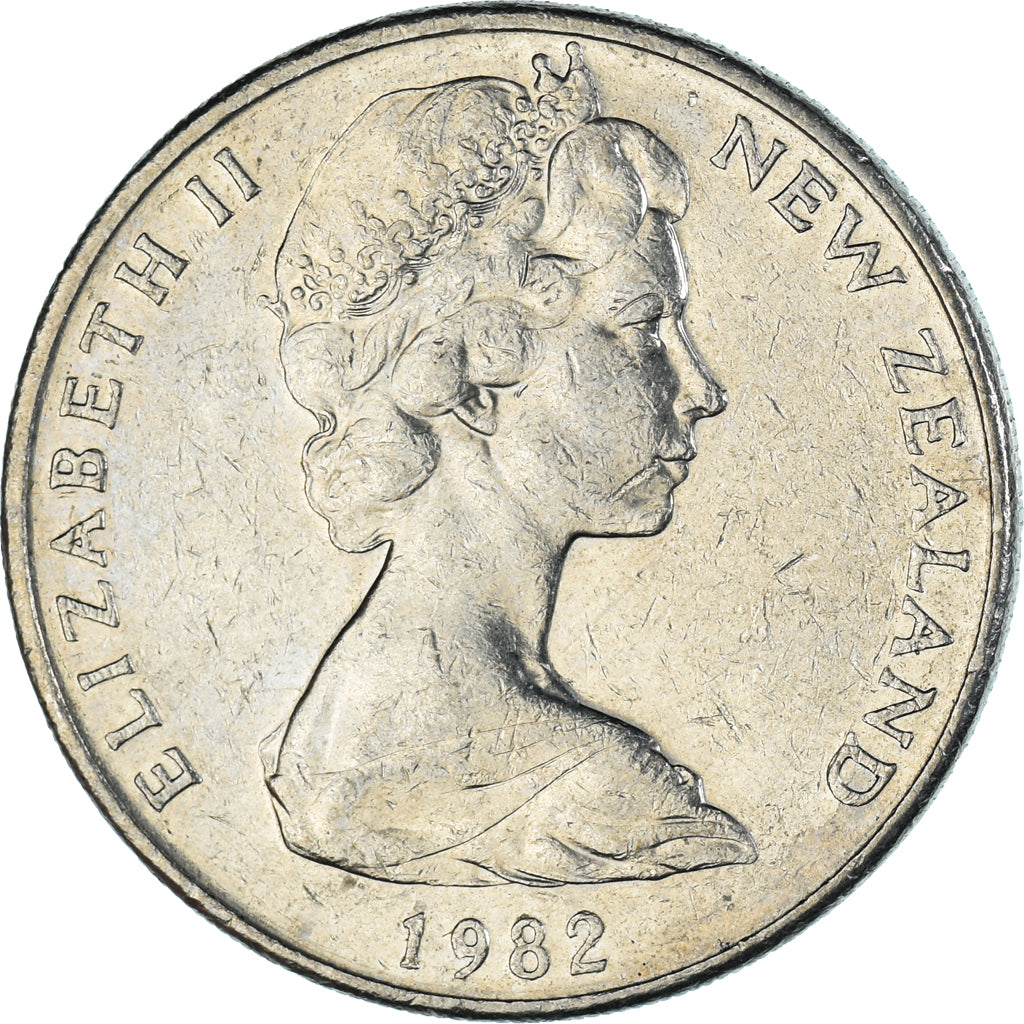 Moeda, Nova Zelândia, 20 Cents, 1982