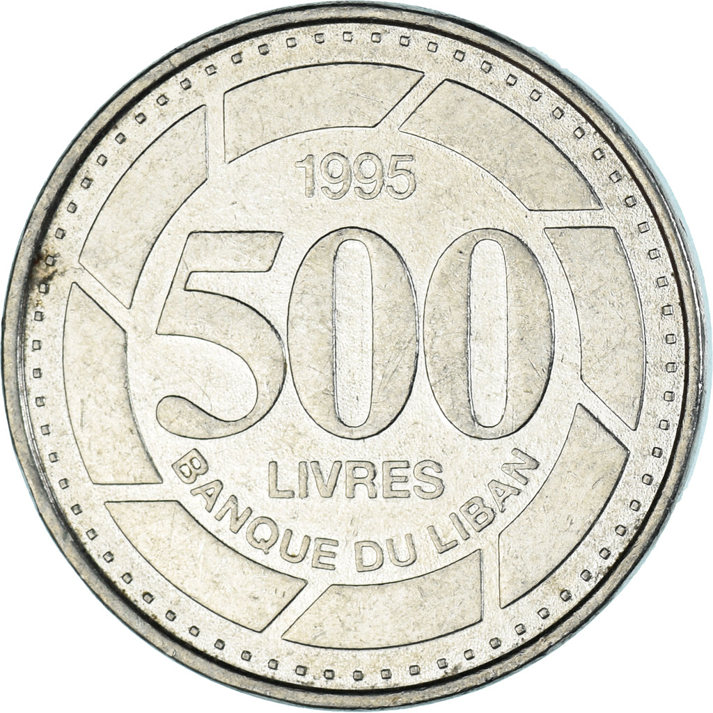 Monnaie, Liban , 500 Livres, 1995
