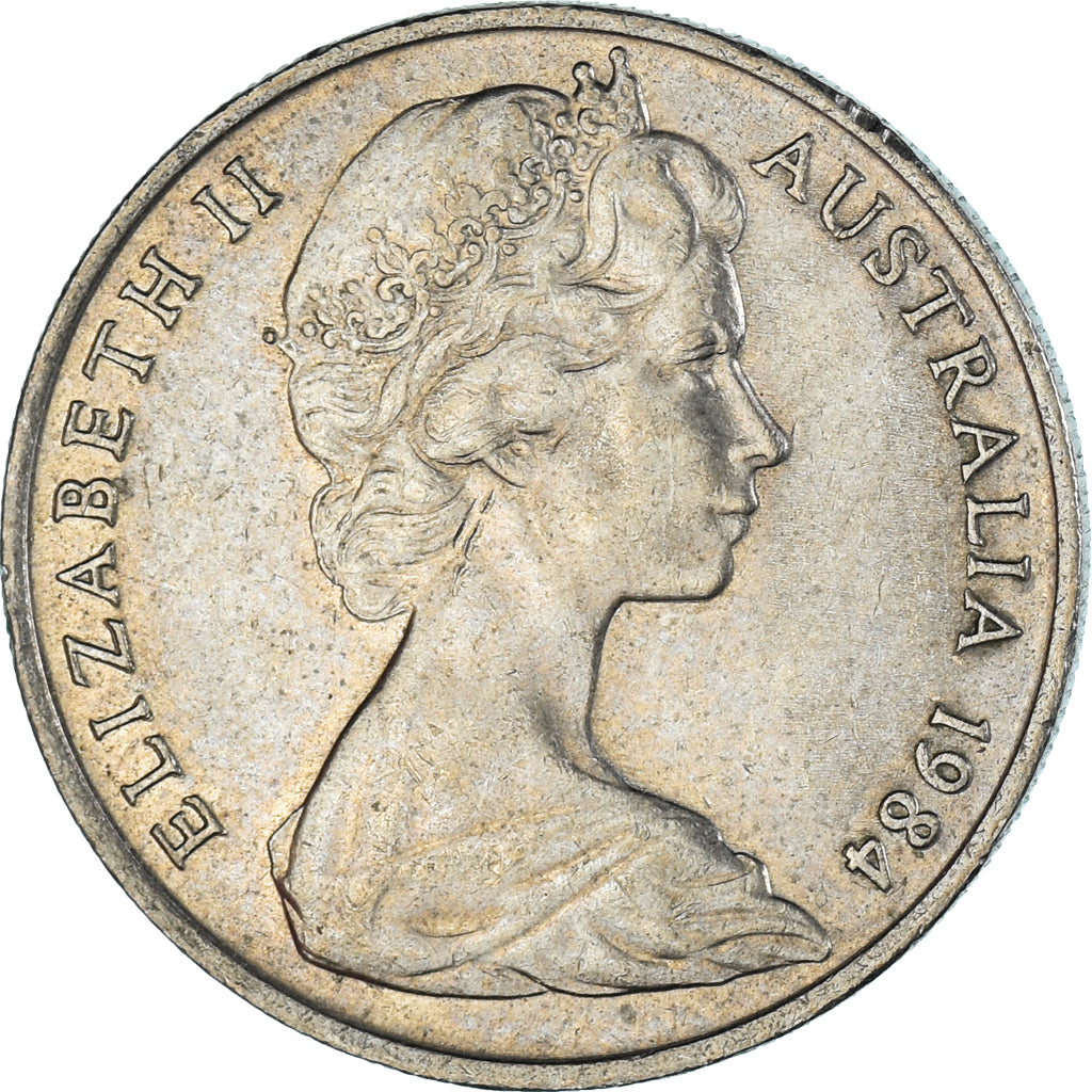 Moeda, Austrália, 10 Cents, 1984