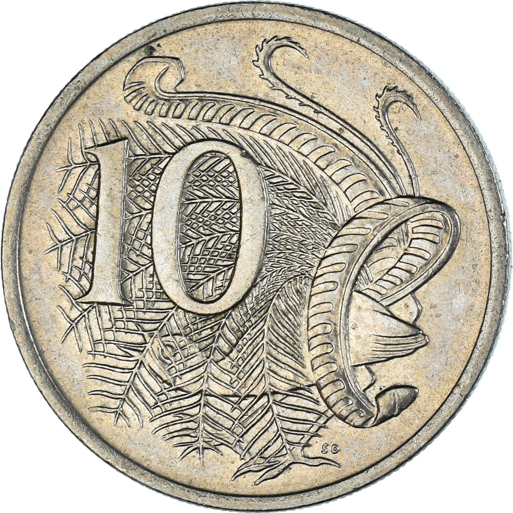 Moeda, Austrália, 10 Cents, 1984