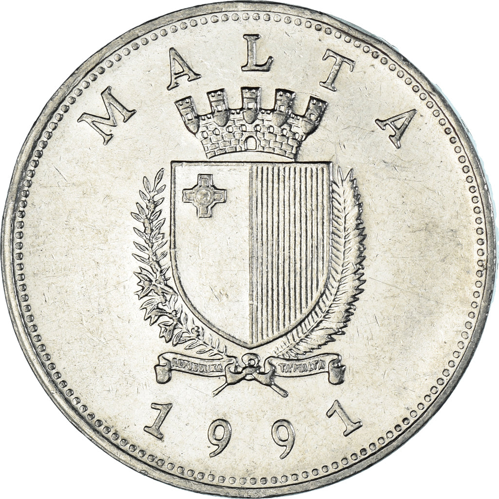 Moeda, Malta, Lira, 1991