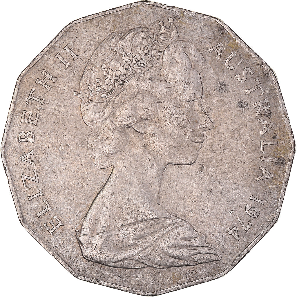 Moneta, Australia, 50 Cents, 1974