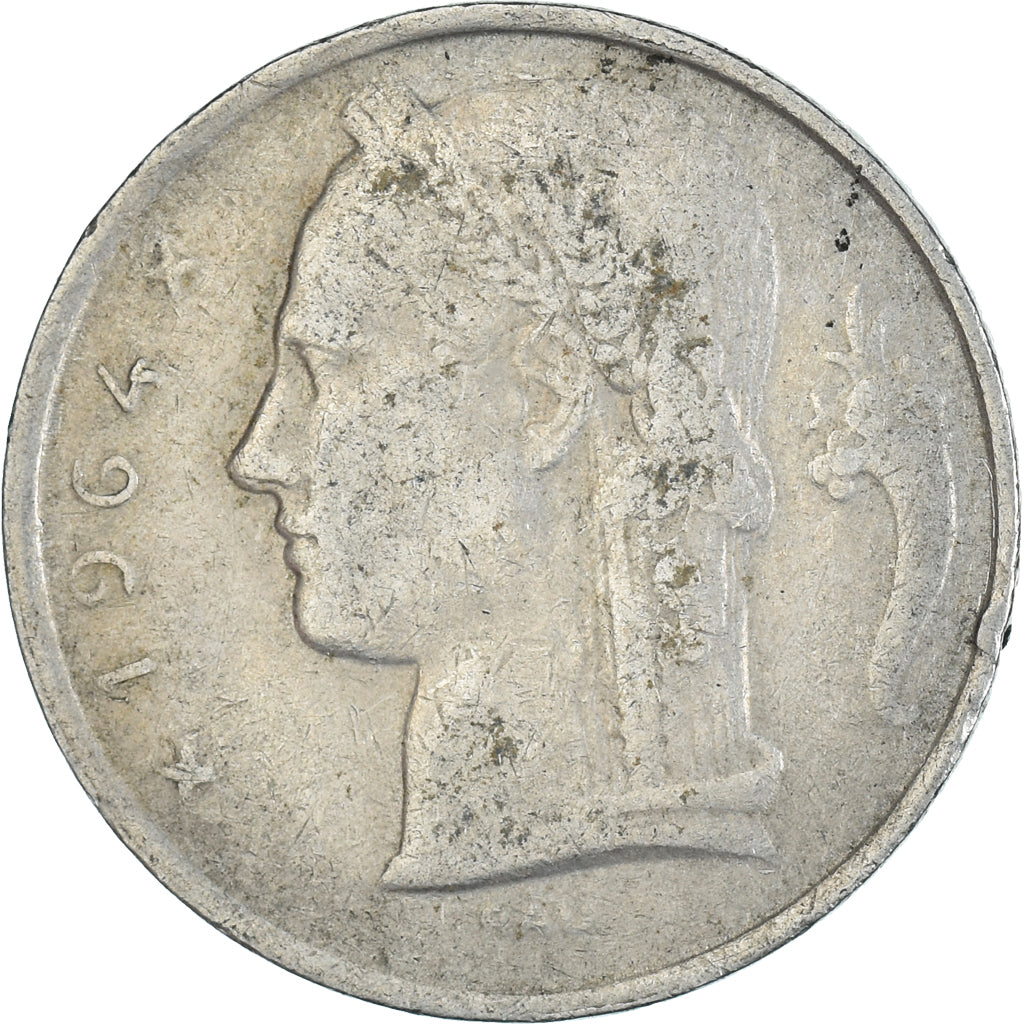 Moneta, Belgia, 5 Francs, 5 Frank, 1964