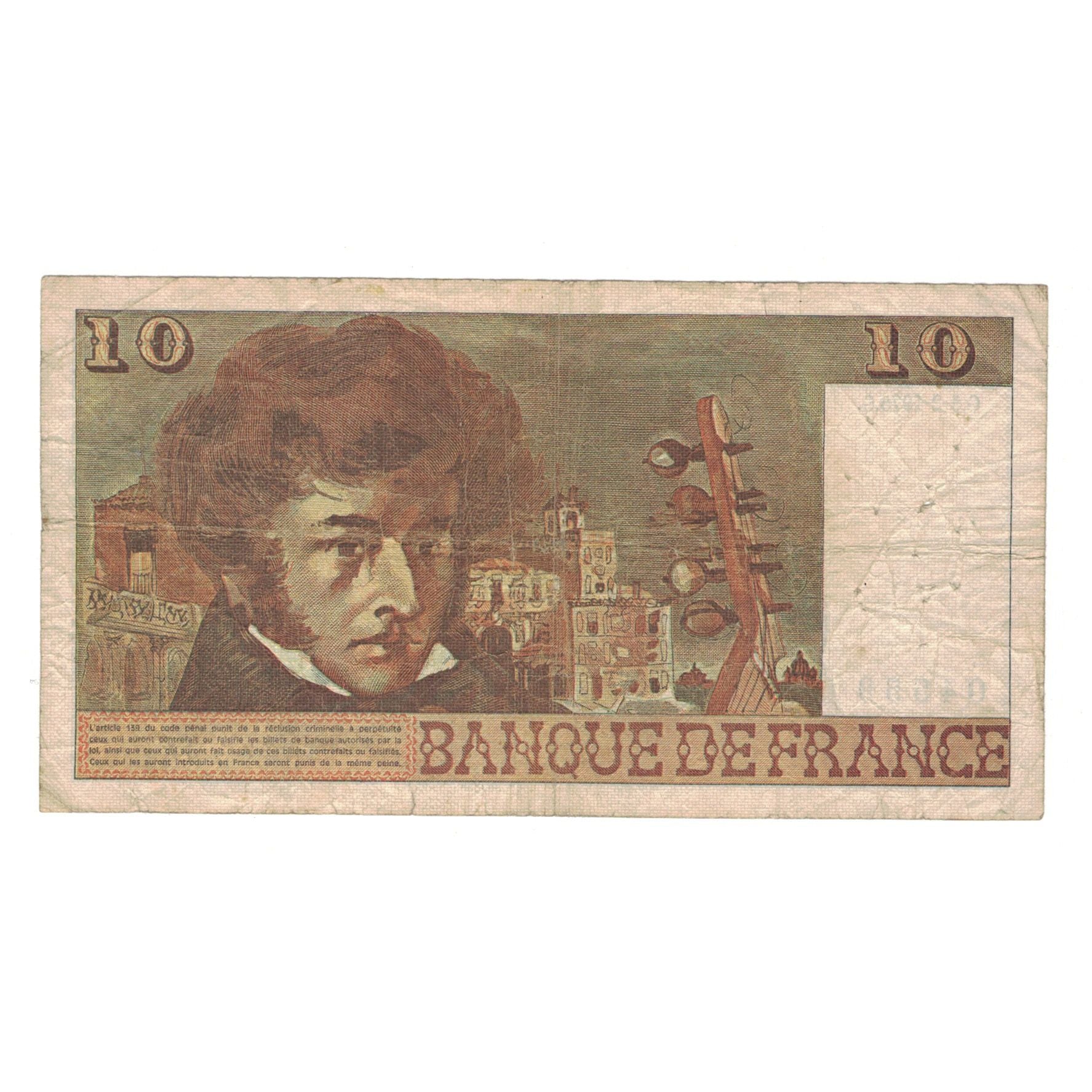 Frankreich, 10 Francs, Berlioz, 1975, F.134, S, Fayette:63.08, KM:150b