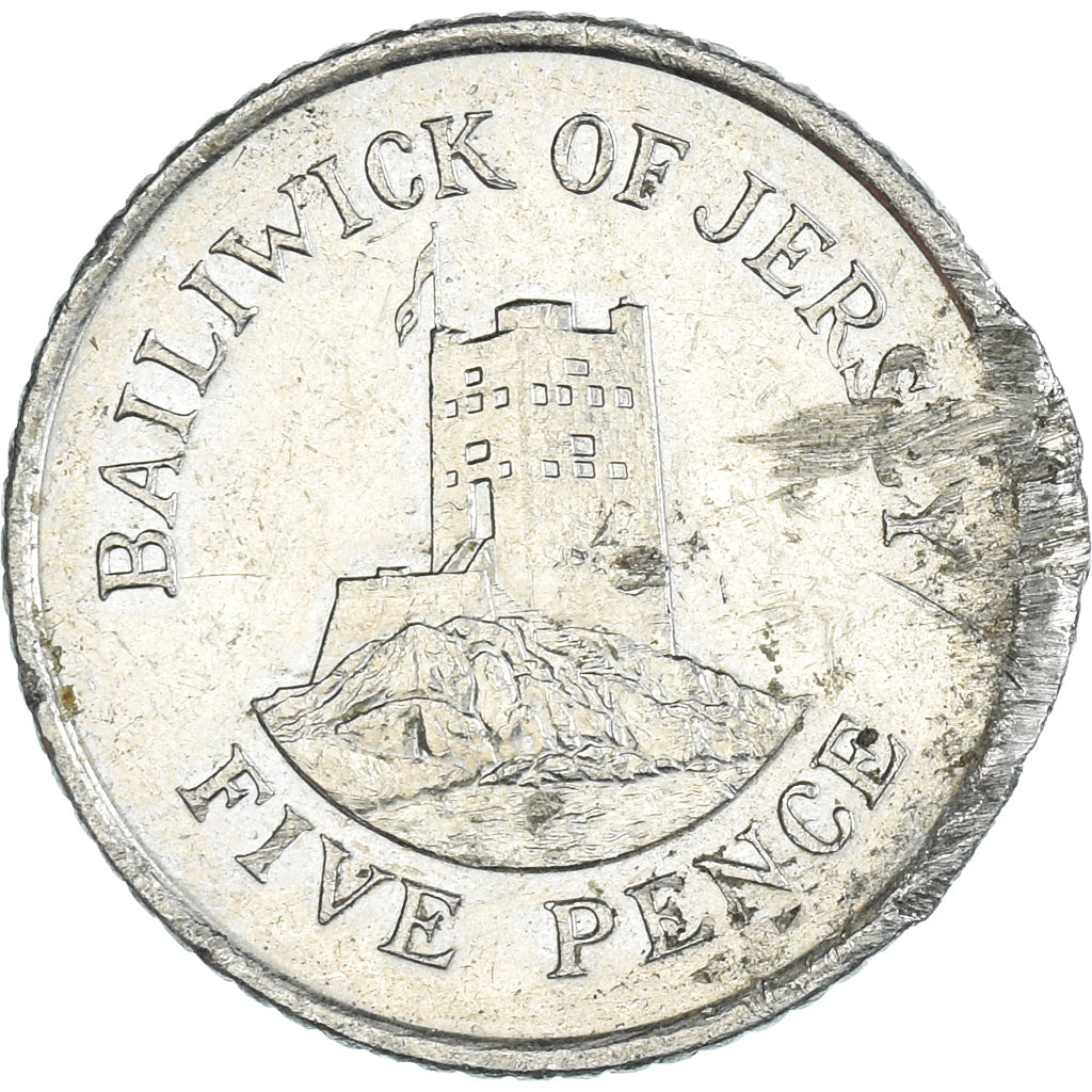 Moneda, Jersey, 5 Pence, 1993