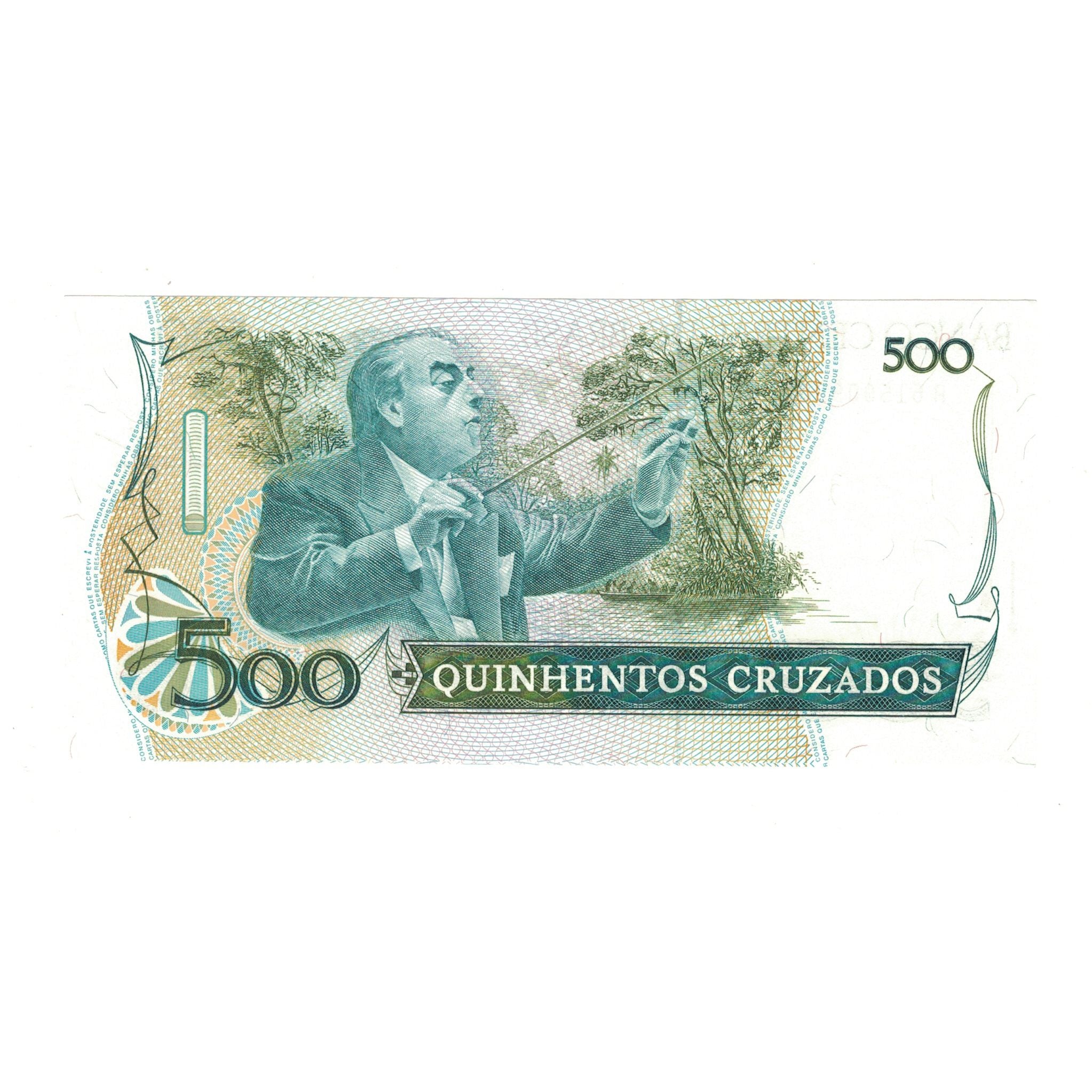 Nota, Brasil, 500 Cruzados, KM:212a, UNC(65-70)