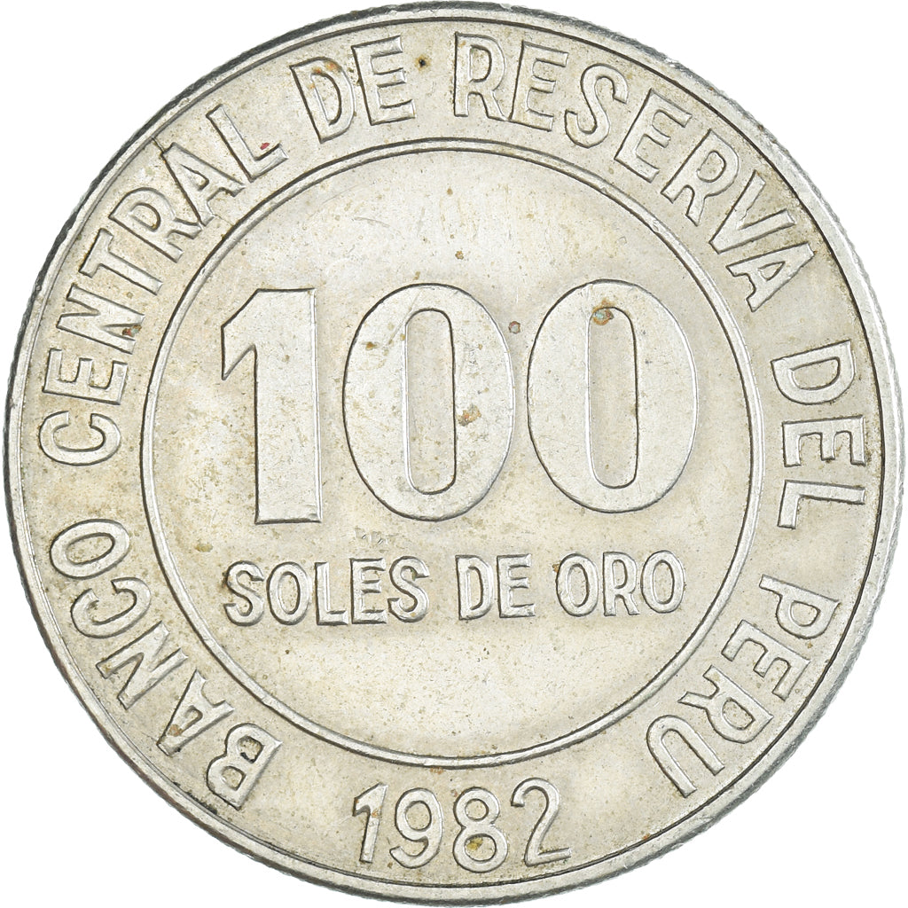 Moneda, Perú, 100 Soles, 1982