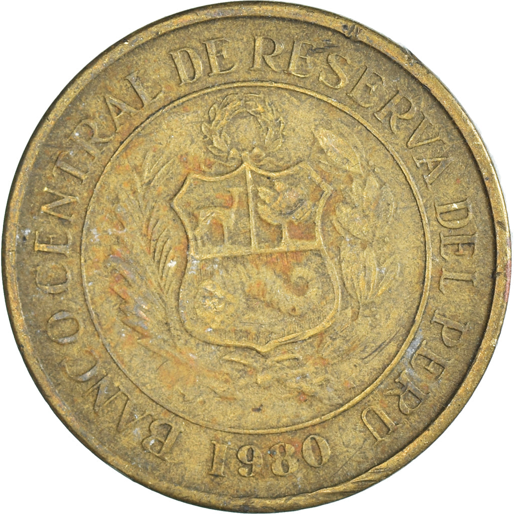 Monnaie, Pérou, 5 Soles, 1980