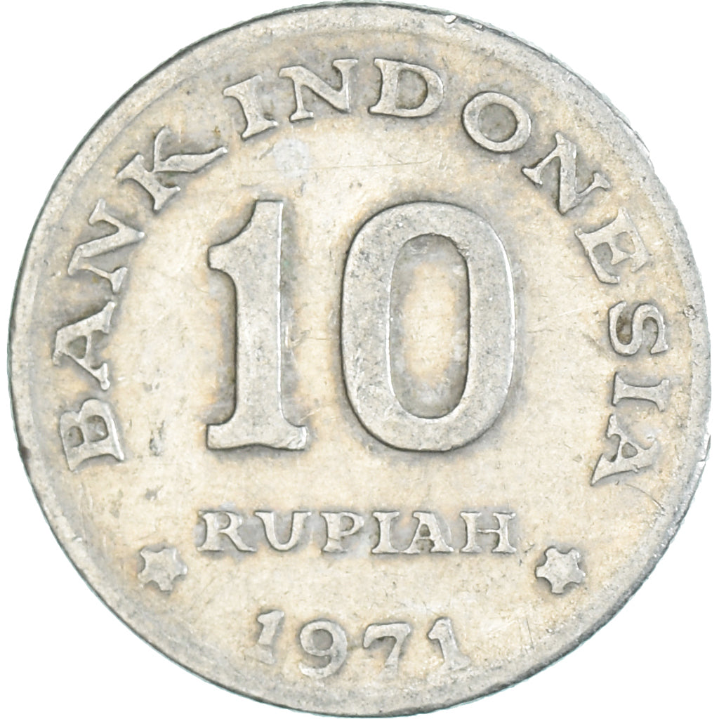 Moneta, Indonesia, 10 Rupiah, 1971