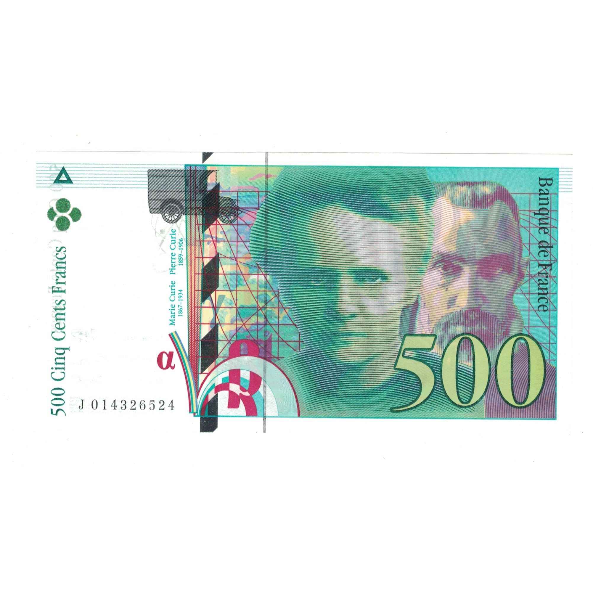 Frankreich, 500 Francs, Pierre et Marie Curie, 1994, J014326524, VZ