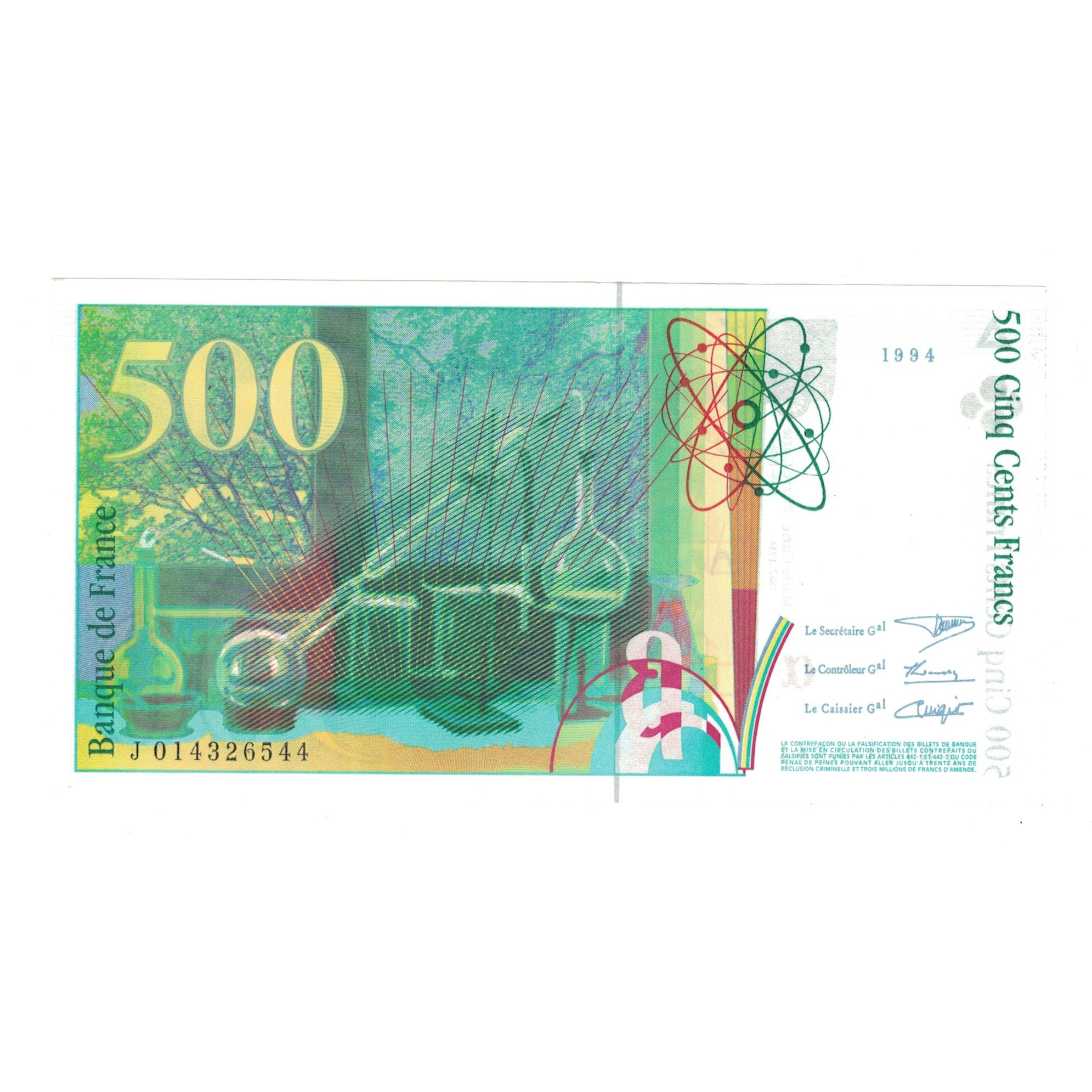 Francja, 500 Francs, Pierre et Marie Curie, 1994, J014326544, AU(55-58)