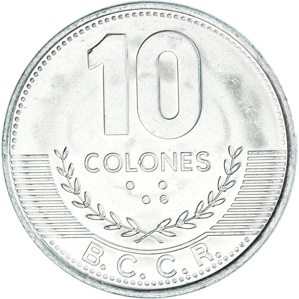 Münze, Costa Rica, 10 Colones, 2016