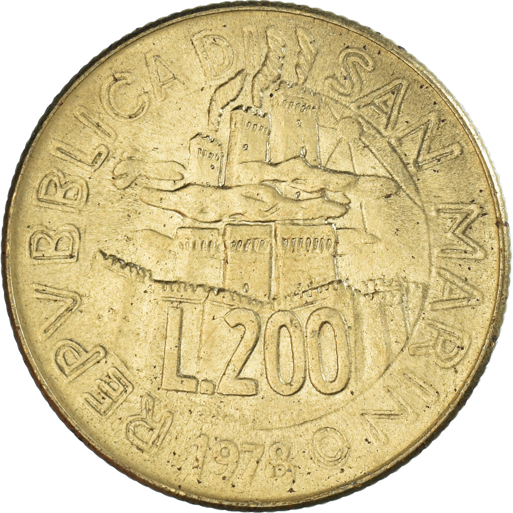 Münze, San Marino, 200 Lire, 1978