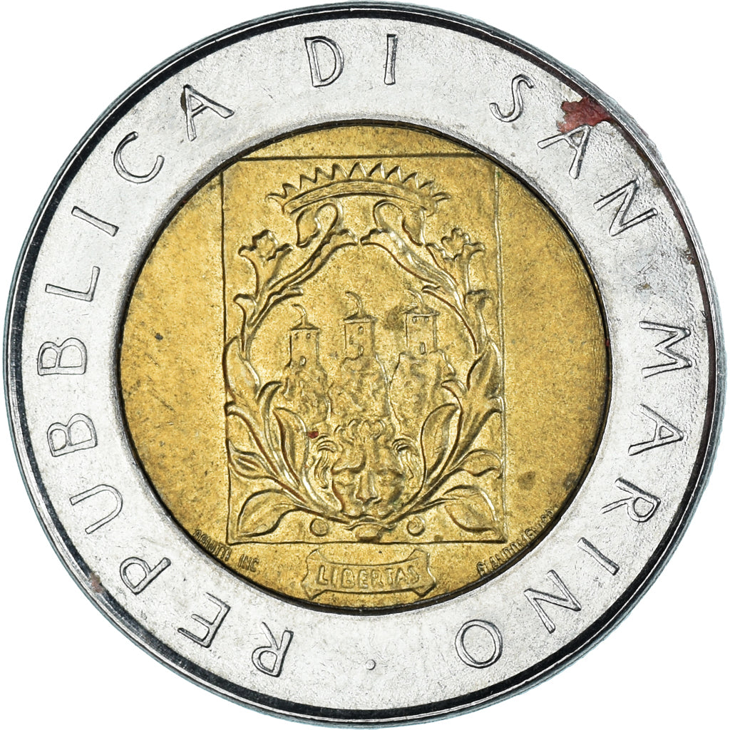 Coin, San Marino, 500 Lire, 1988