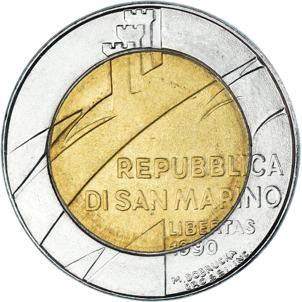 Münze, San Marino, 500 Lire, 1990