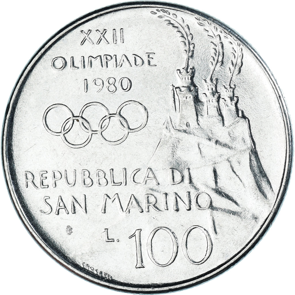 Münze, San Marino, 100 Lire, 1980
