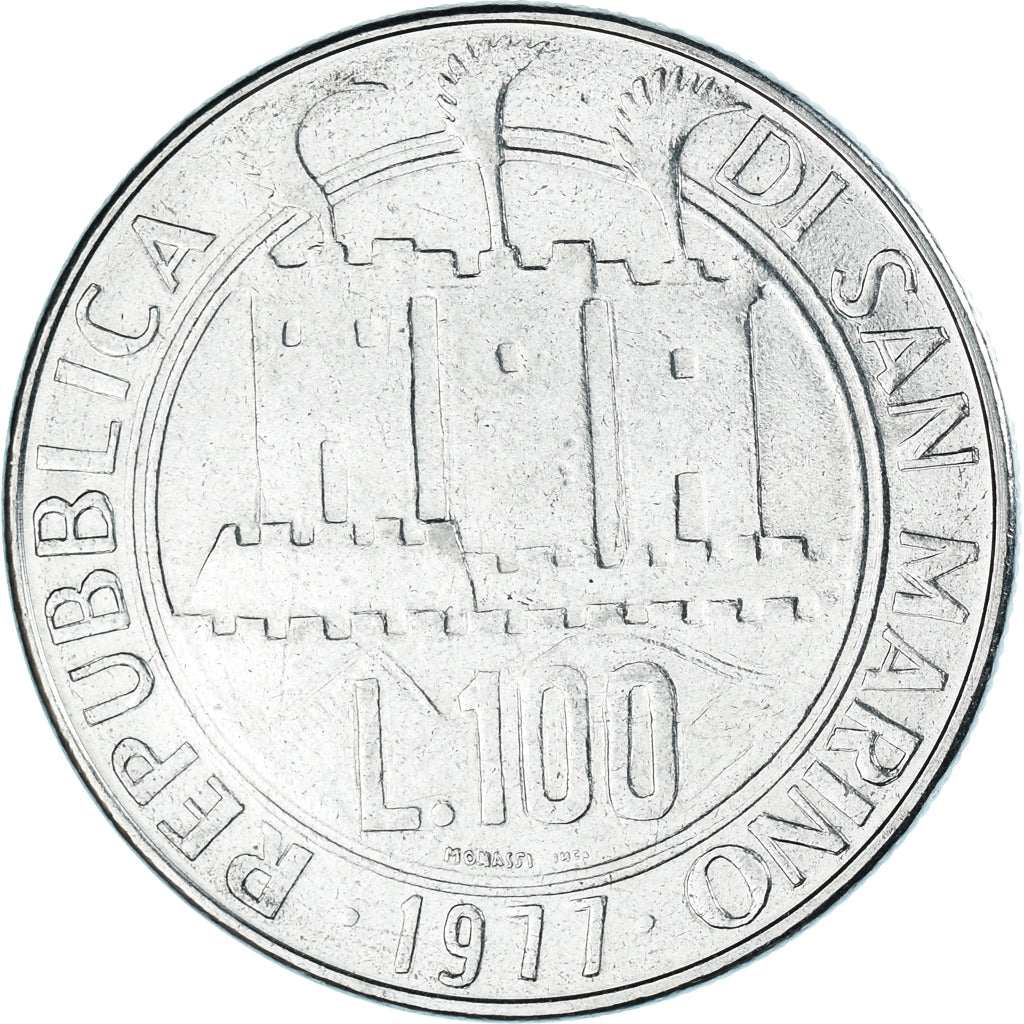 Münze, San Marino, 100 Lire, 1977
