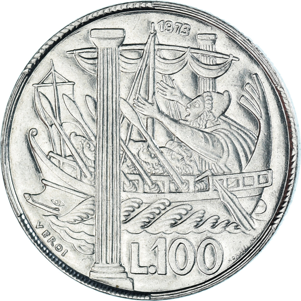 Moeda, San Marino, 100 Lire, 1973