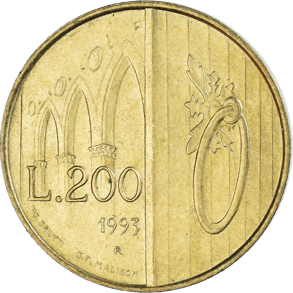 Moneda, San Marino, 200 Lire, 1993