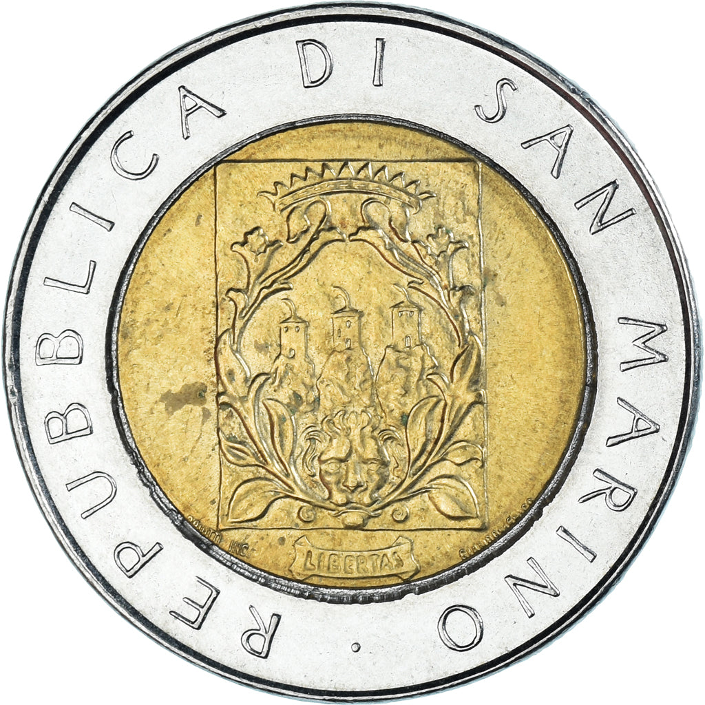 Monnaie, Saint Marin , 500 Lire, 1988