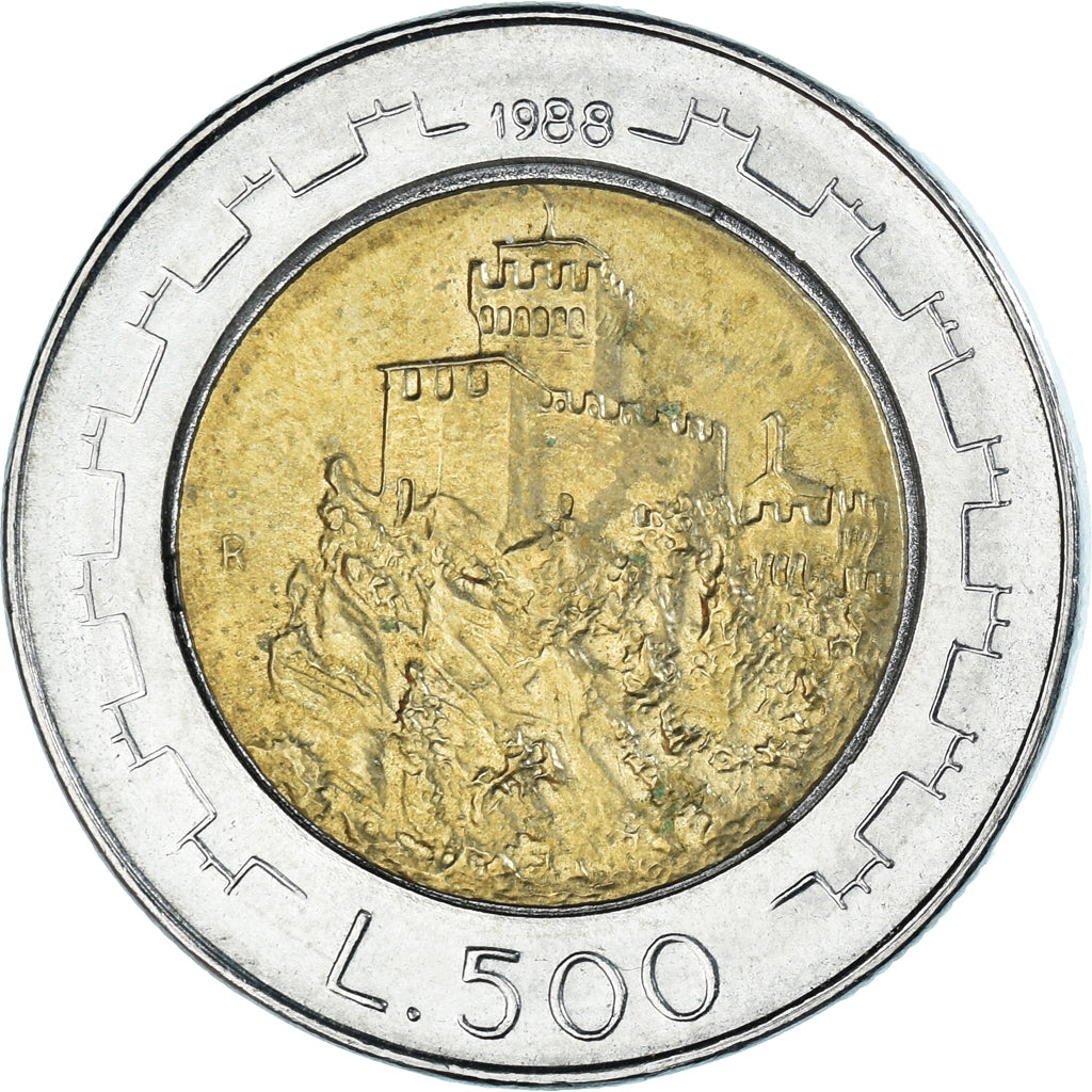 Monnaie, Saint Marin , 500 Lire, 1988