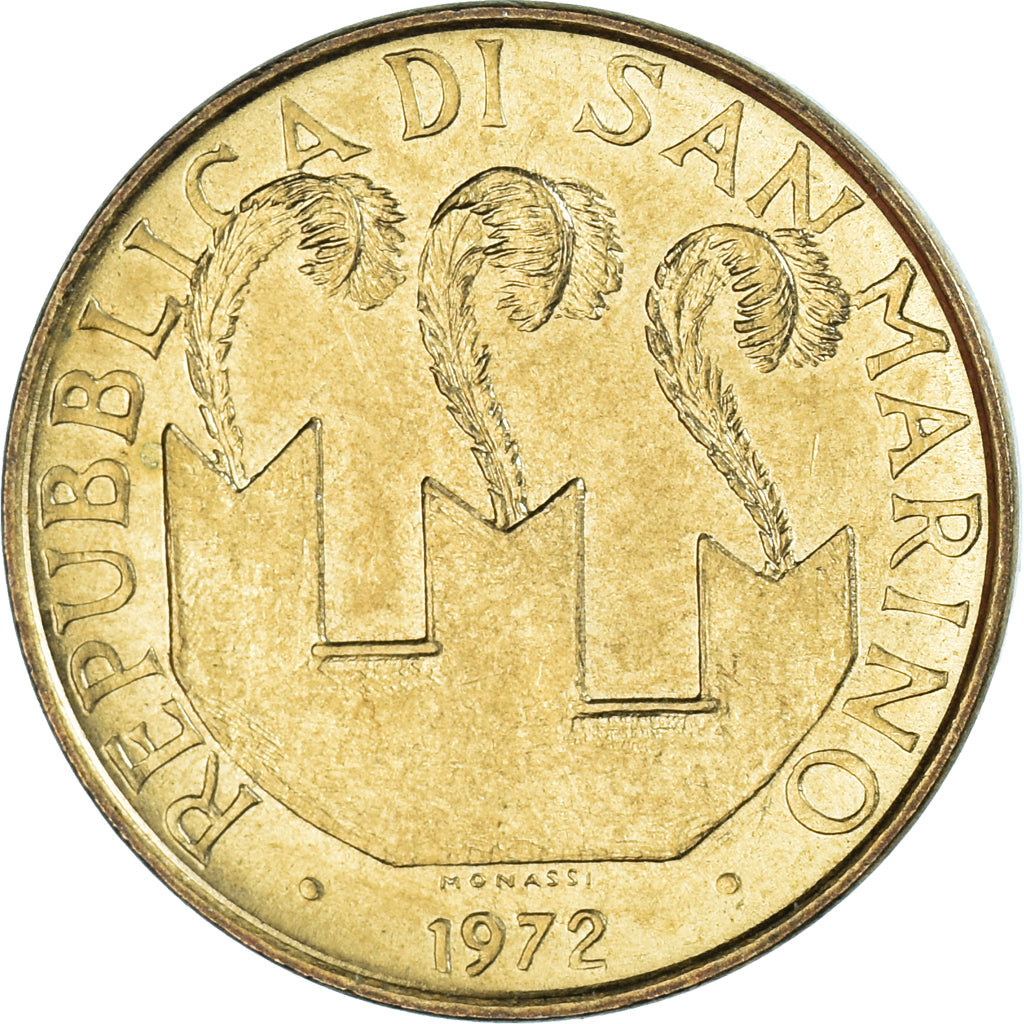 Moneta, San Marino, 20 Lire, 1972