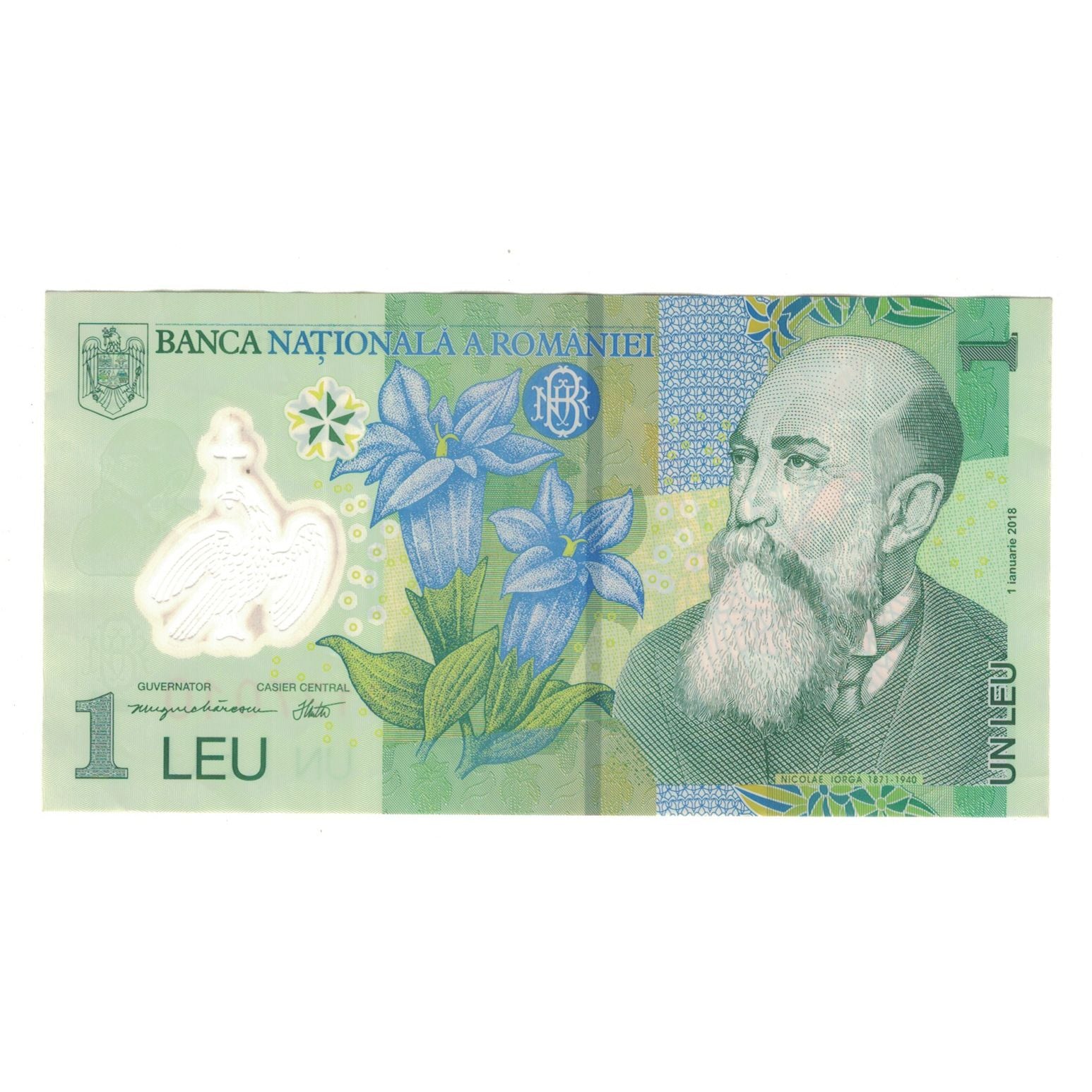 Billete, 1 Leu, 2018, Rumanía, MBC