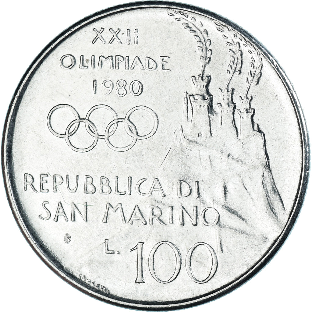 Münze, San Marino, 100 Lire, 1980