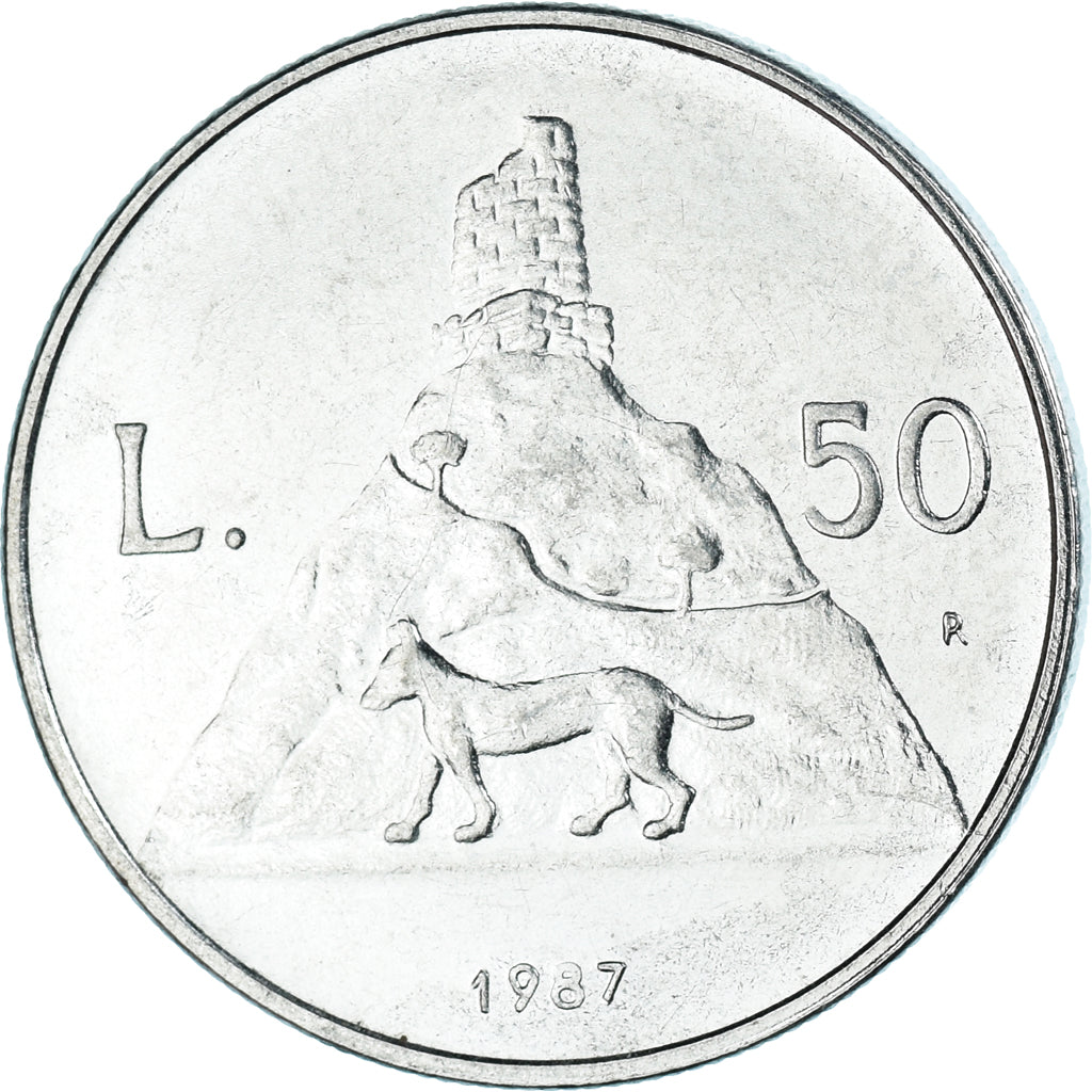 Moneta, San Marino, 50 Lire, 1987