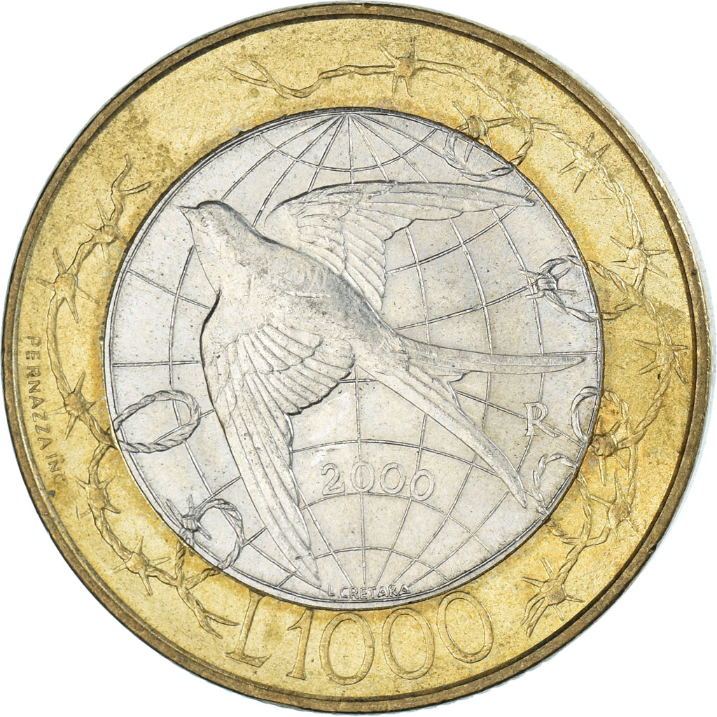 Münze, San Marino, 1000 Lire, 2000