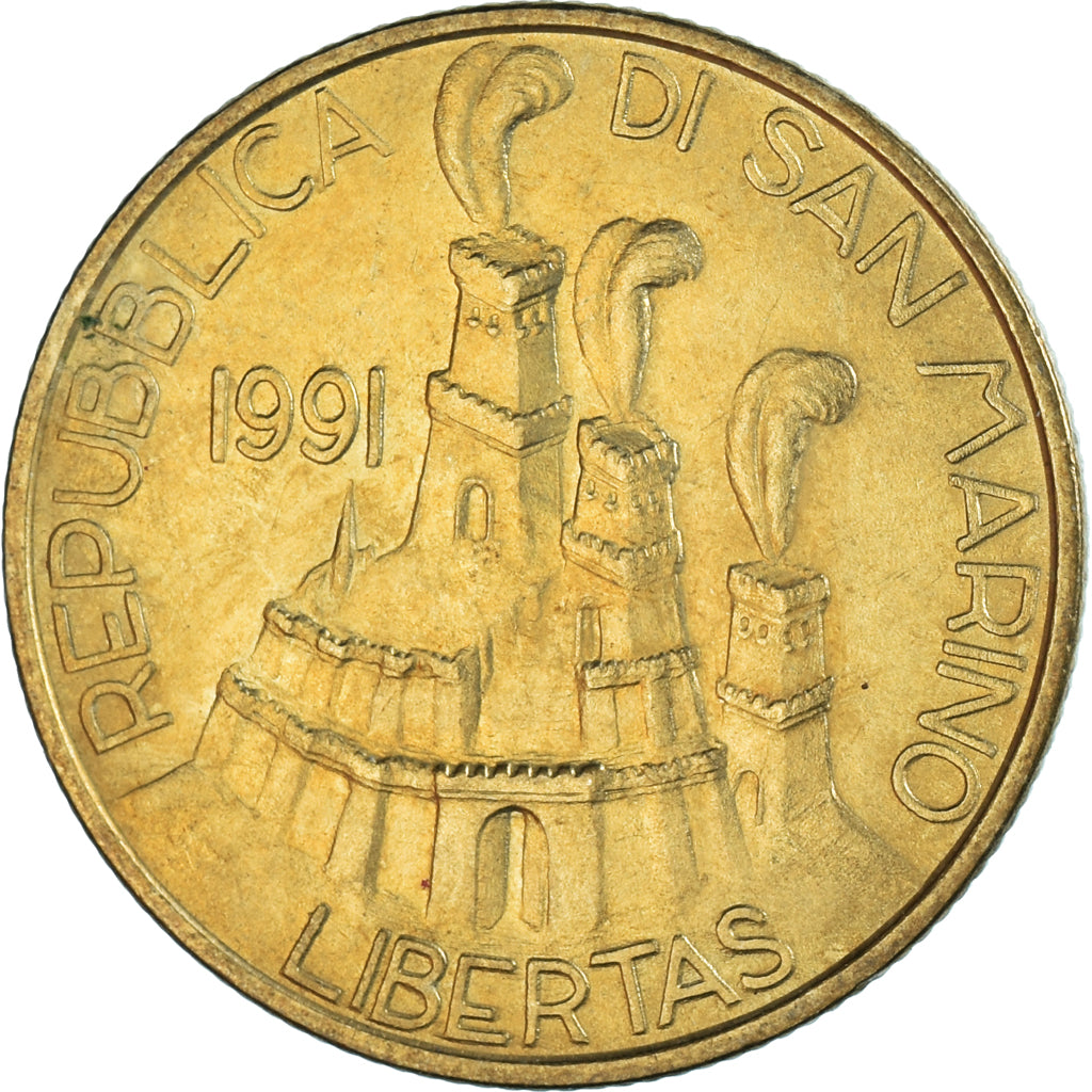 Coin, San Marino, 200 Lire, 1991
